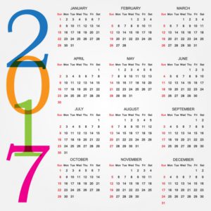 kalendár 2017